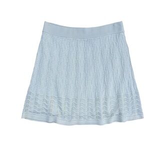 Missoni Knit Flare Skirt Sz 6 Geometric Pattern Elastic Waist Preppy Tennis Golf